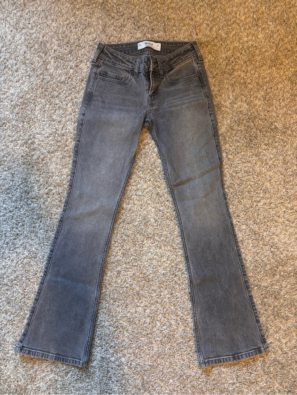 Hollister Women's Gray Flare Jeans